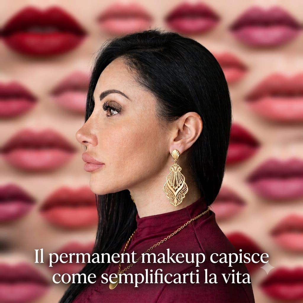 Ritratto editoriale di Vera dedicato al trucco permanente